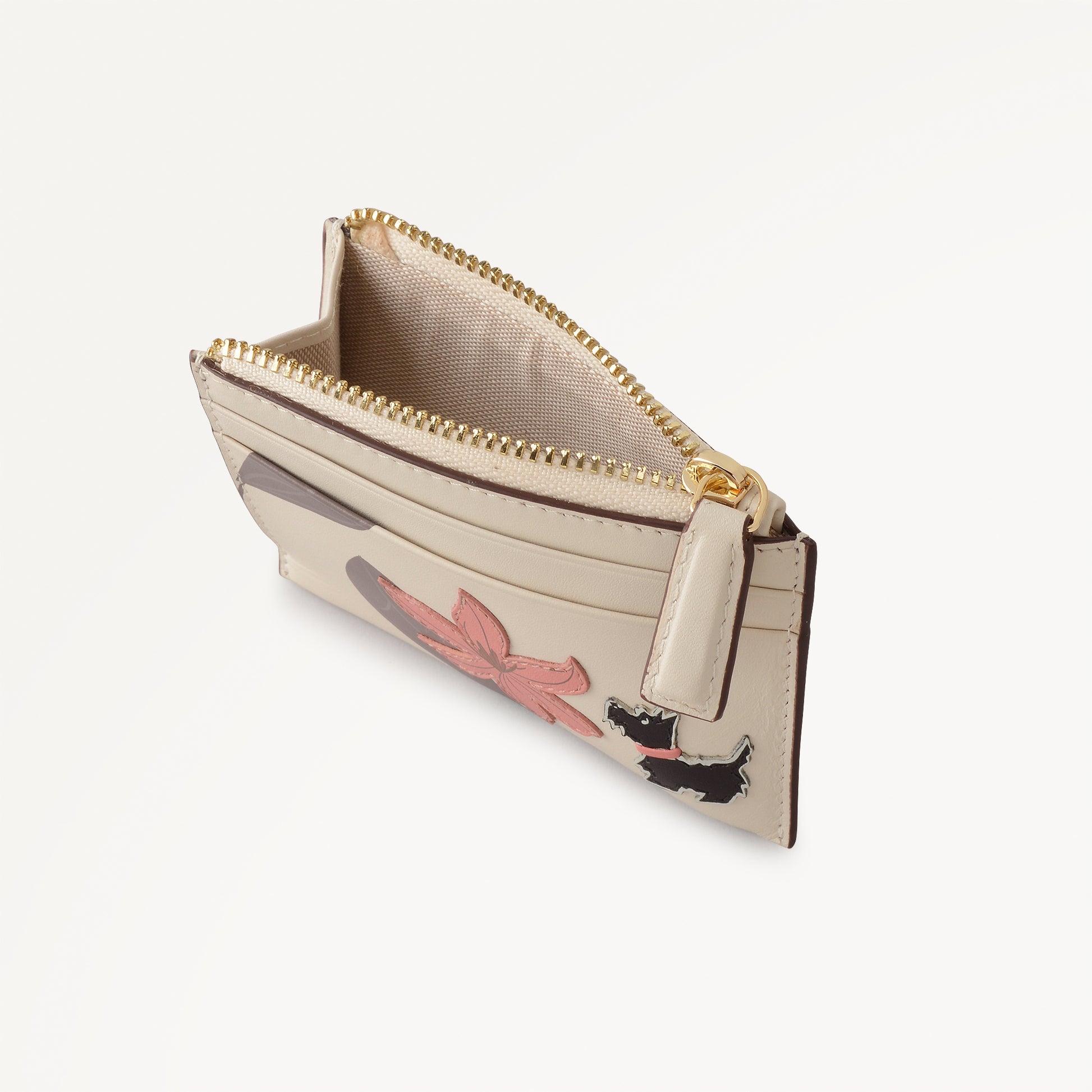 Pretty Petals Small Zip Card & Coin Holder Salt - 113355