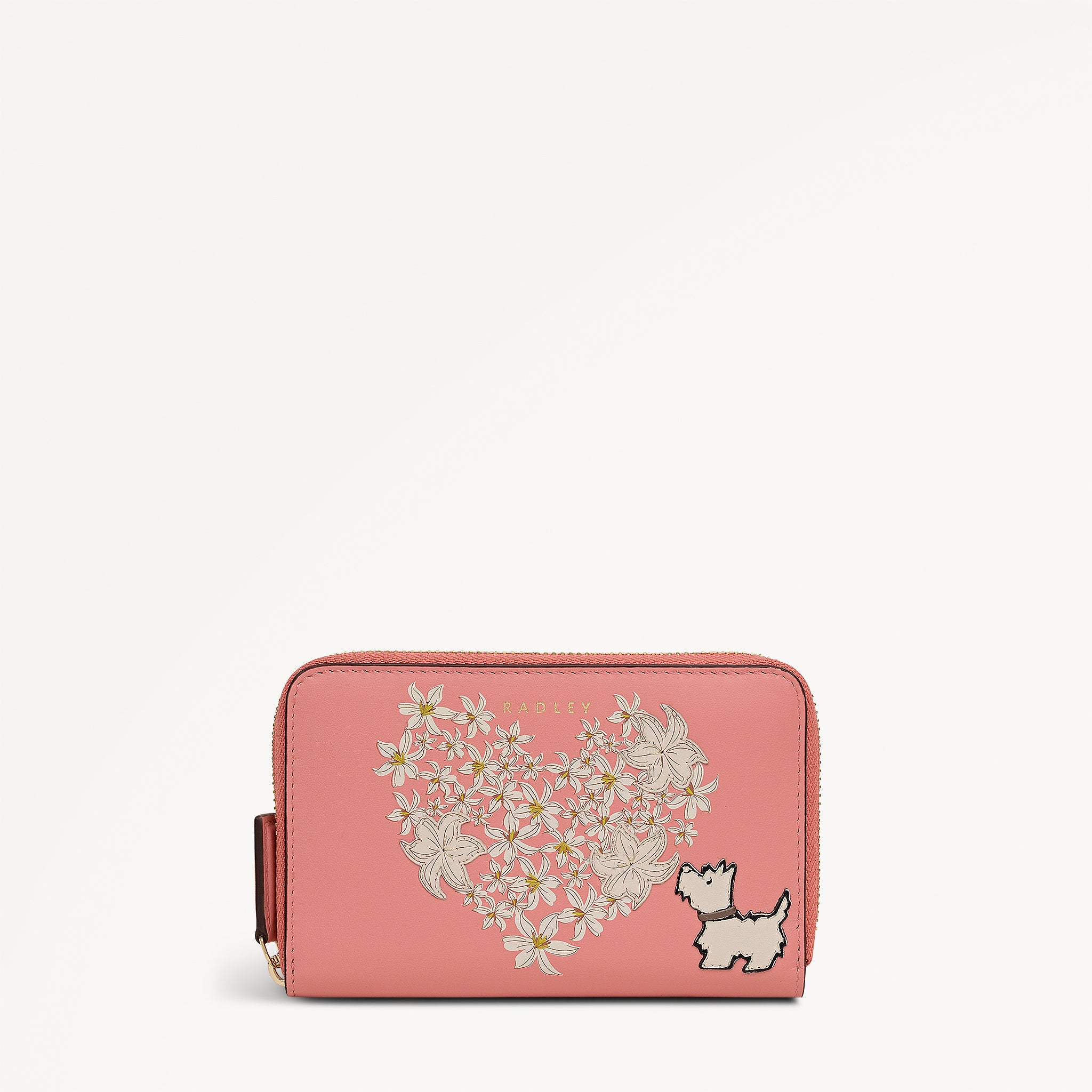 Love You Lots Medium Zip Around Purse Tea Rose - 113357