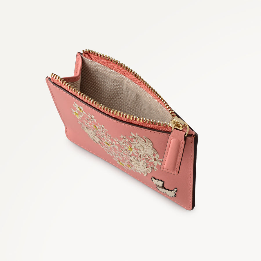 Love You Lots Small Zip Card & Coin Holder Tea Rose - 113359