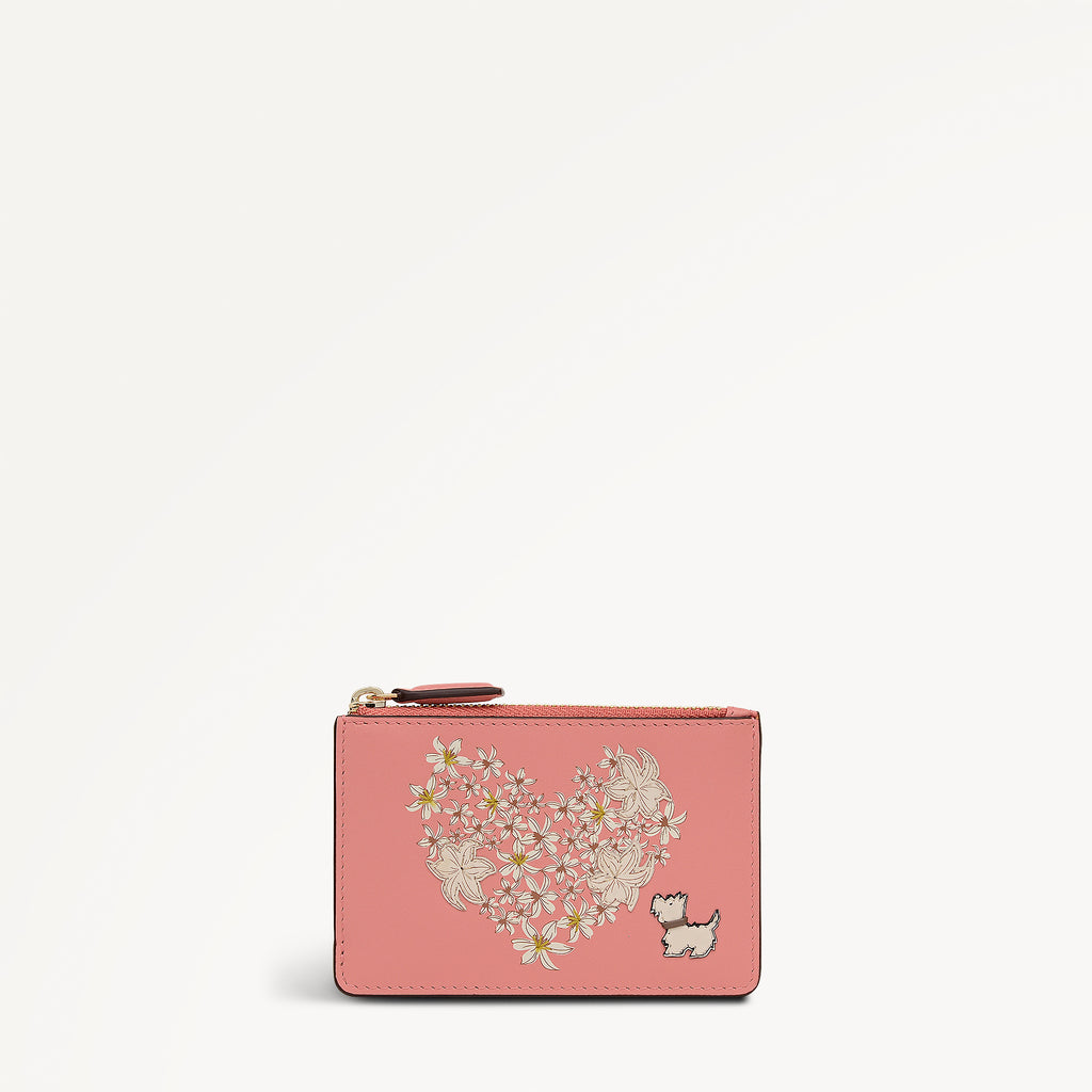 Love You Lots Small Zip Card & Coin Holder Tea Rose - 113359