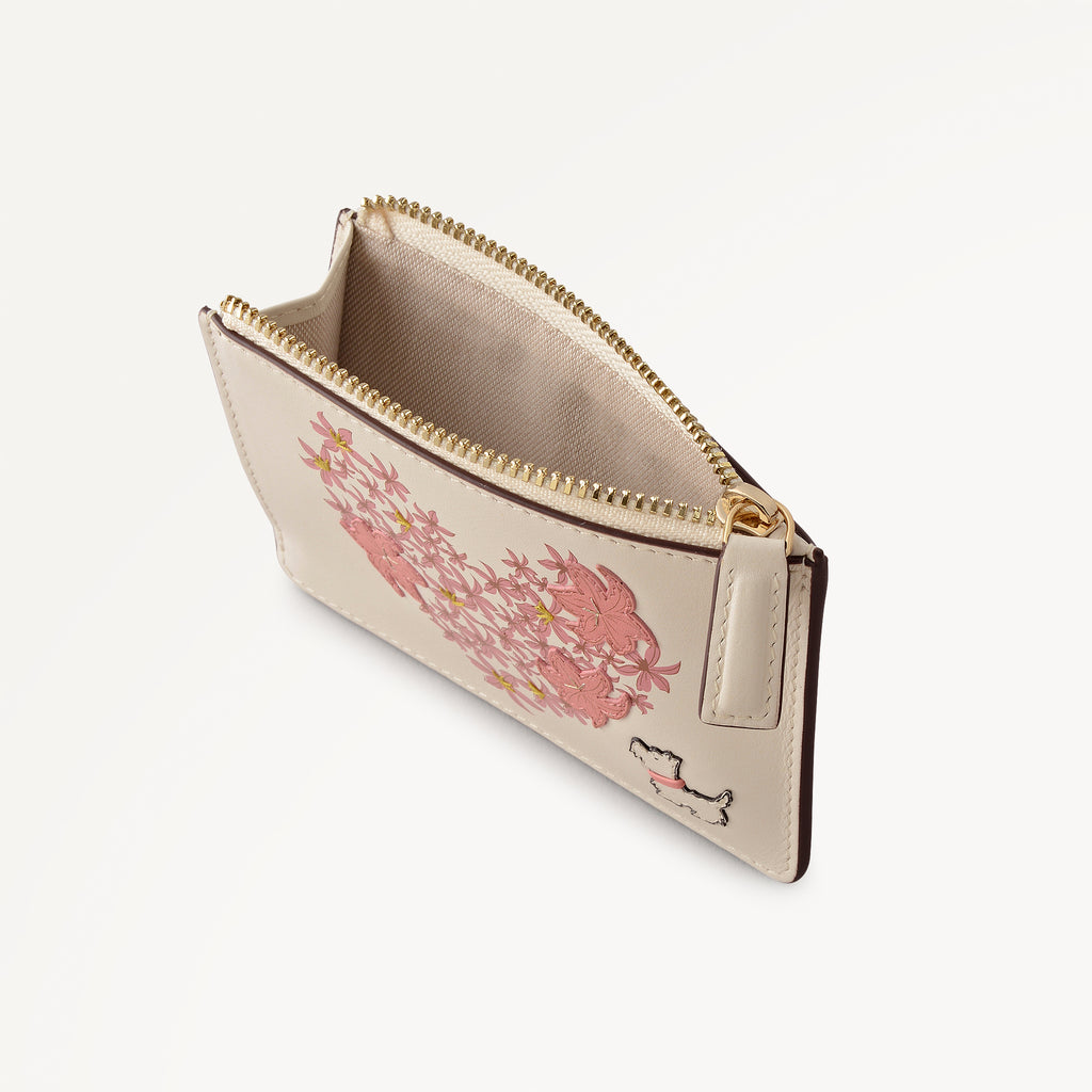 Love You Lots Small Zip Card & Coin Holder Salt - 113360