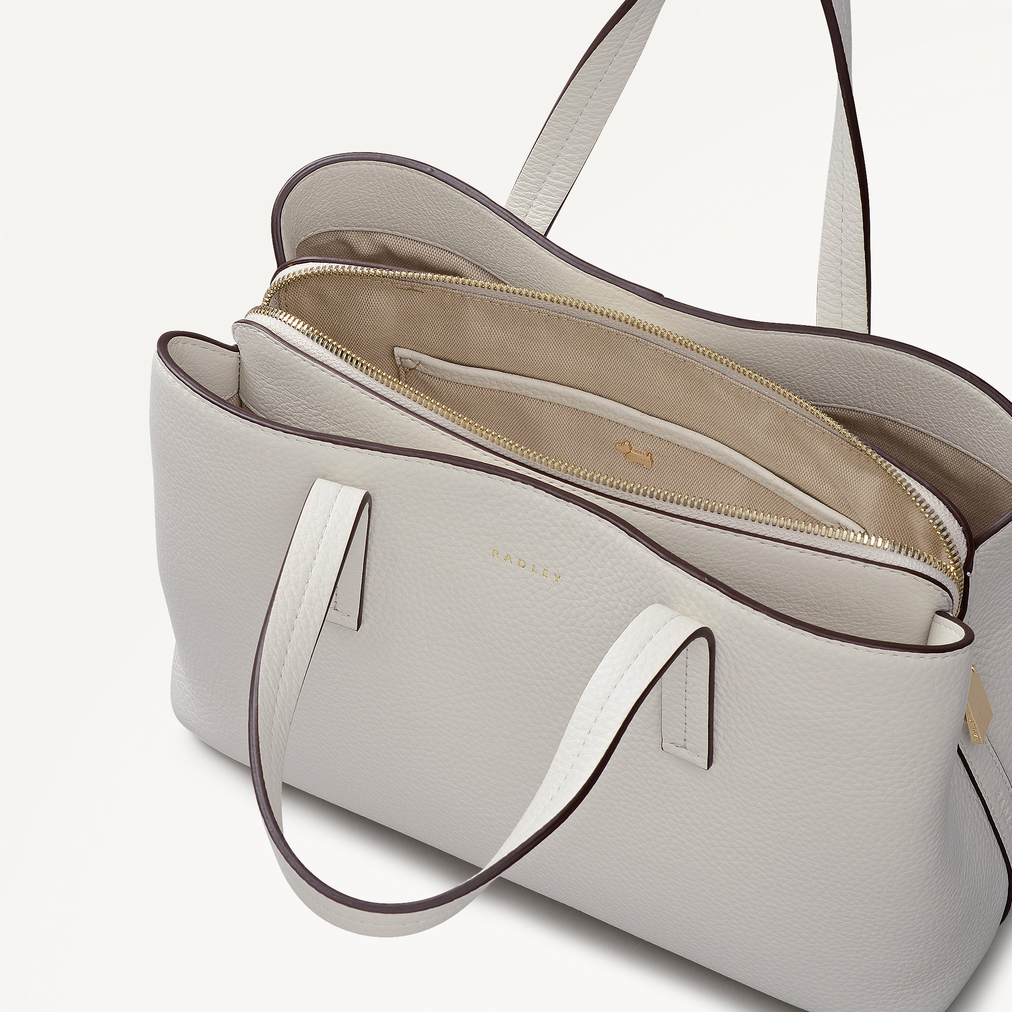 Chalk Medium Ziptop Grab Bag | Dukes Place SS26 | Radley London