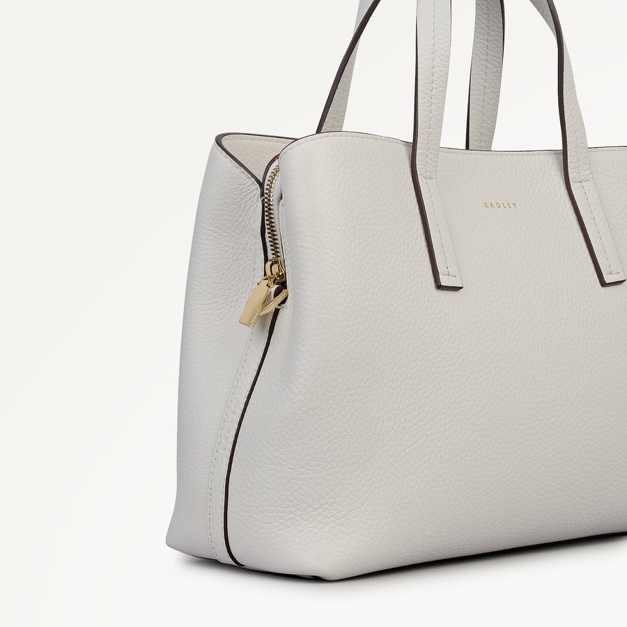 Dukes Place Medium Ziptop Grab Chalk - 113374