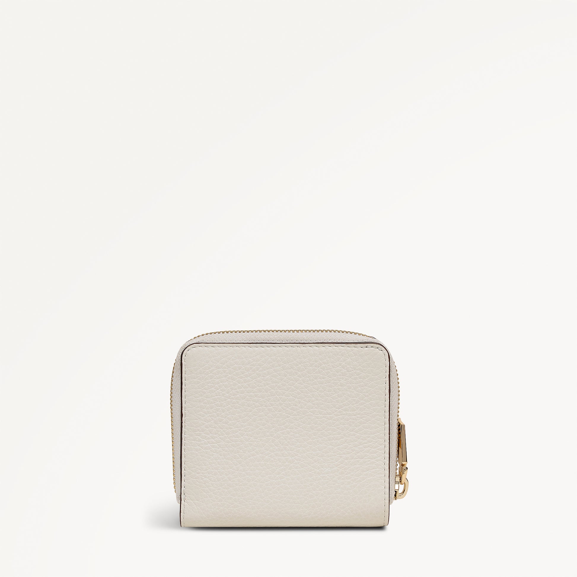 Dukes Place Leather Medium Zip Around Purse in Chalk  - 113375