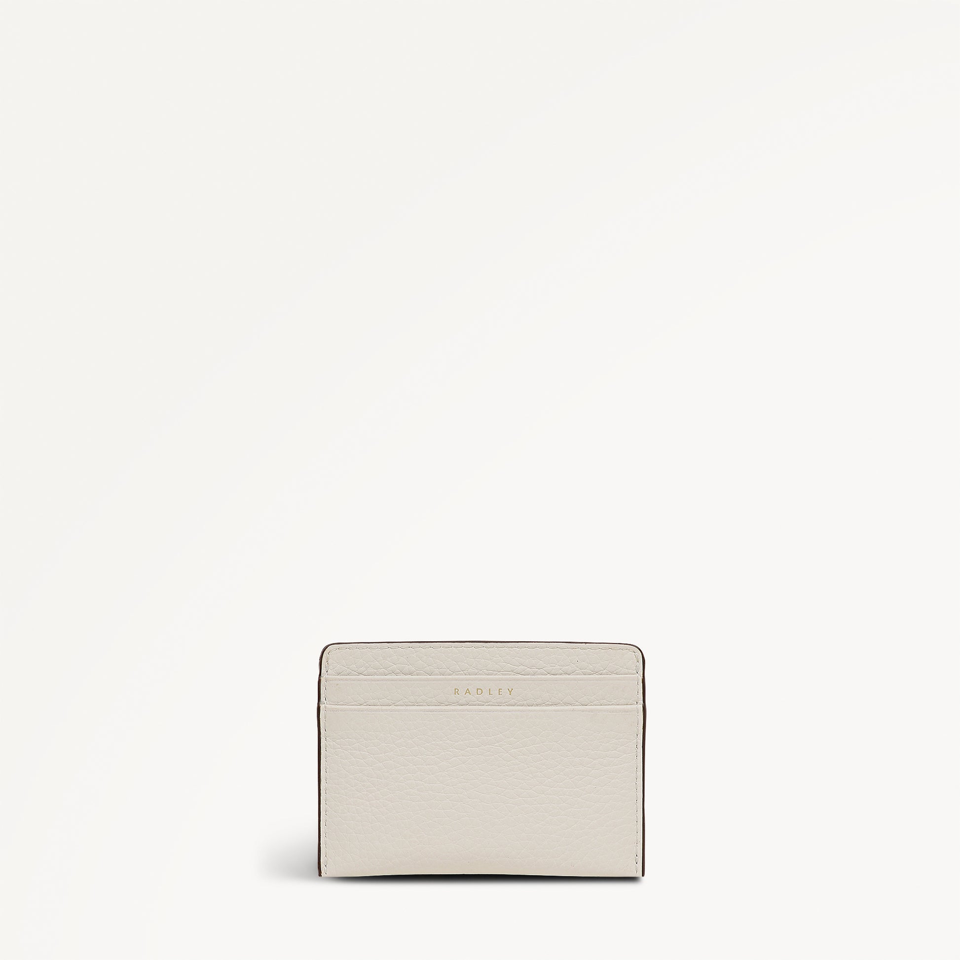 Dukes Place Leather Small Card Holder in Chalk  - 113376