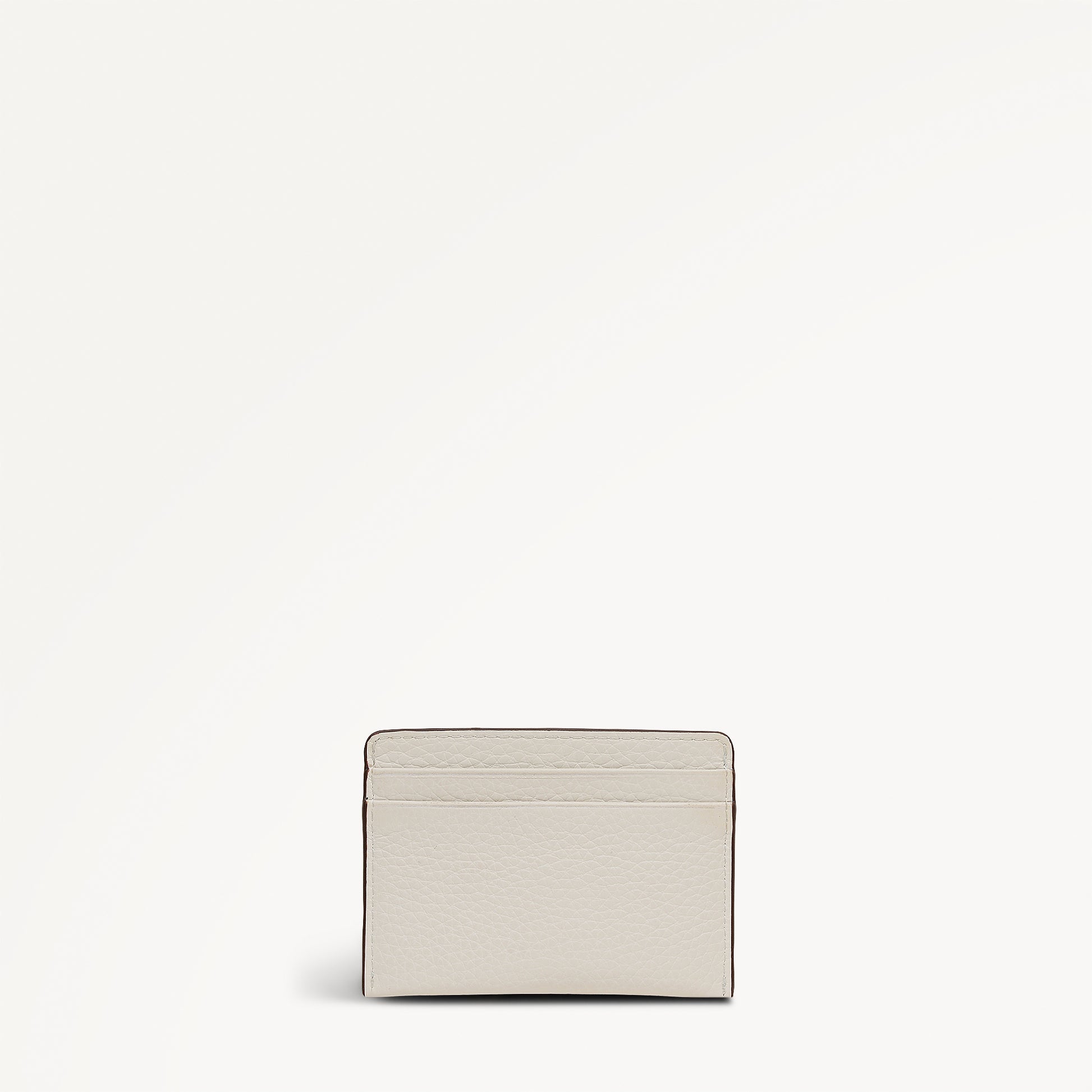 Dukes Place Leather Small Card Holder in Chalk  - 113376