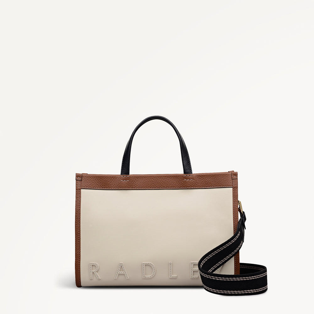 Alba Place - Colourblock Small Ziptop Grab Salt - 113404