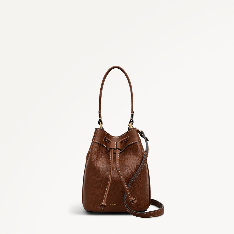 Albany Avenue Mini Drawstring Cross Body Cognac - 113409
