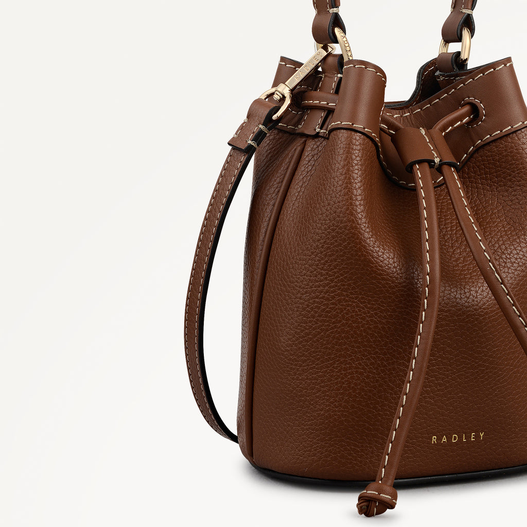 Albany Avenue Mini Drawstring Cross Body Cognac - 113409