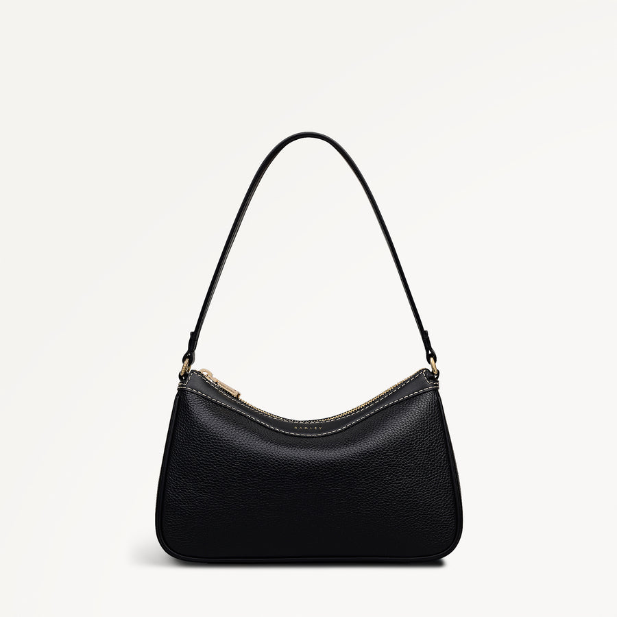 Albany Avenue Medium Ziptop Shoulder Black - 113410