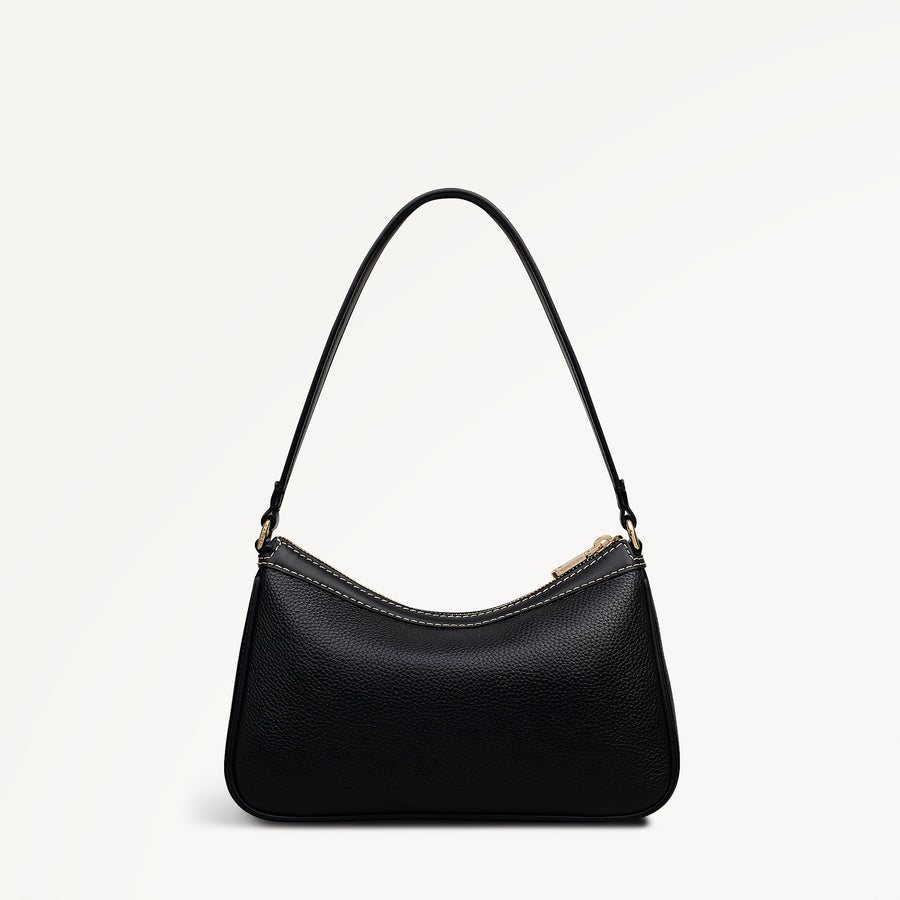 Albany Avenue Medium Ziptop Shoulder Black - 113410