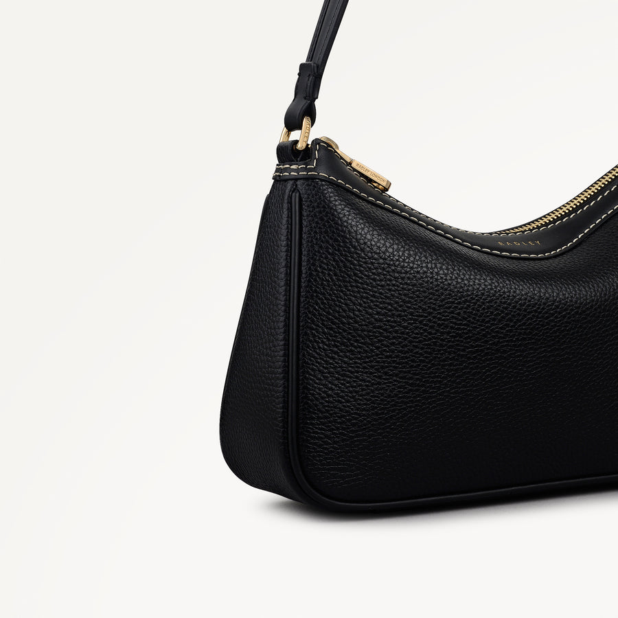 Albany Avenue Medium Ziptop Shoulder Black - 113410