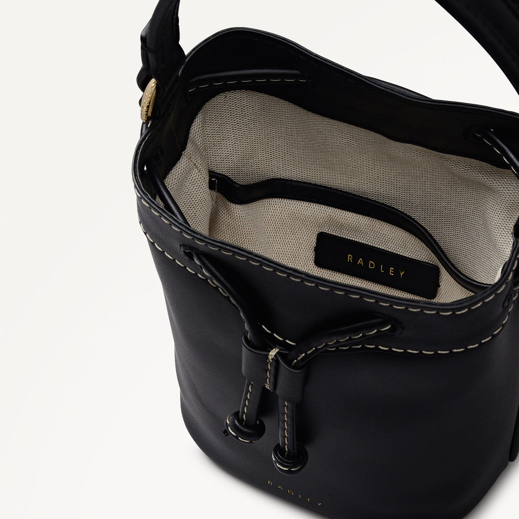 Albany Avenue Mini Drawstring Cross Body Black - 113411