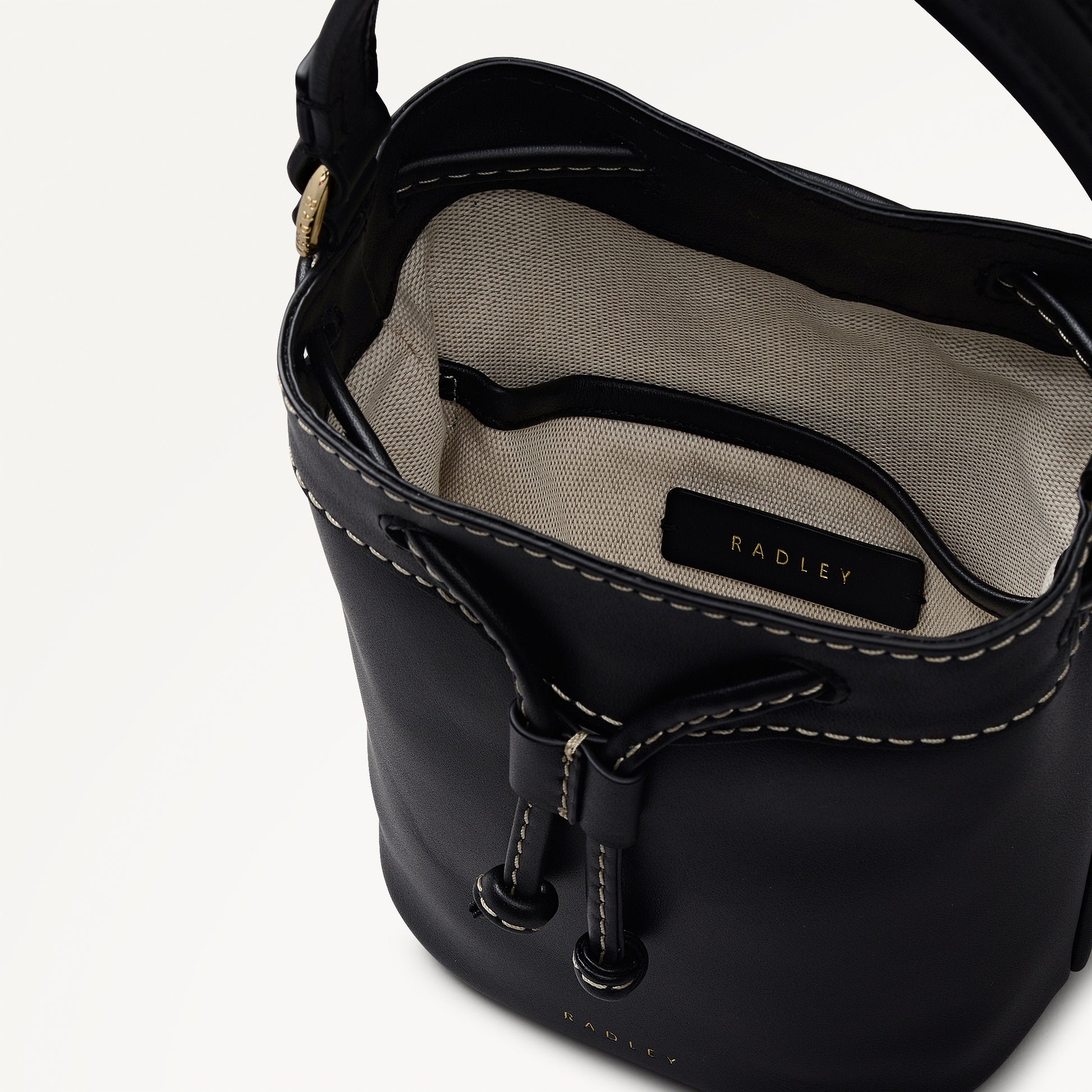 Albany Avenue Mini Drawstring Cross Body Black - 113411