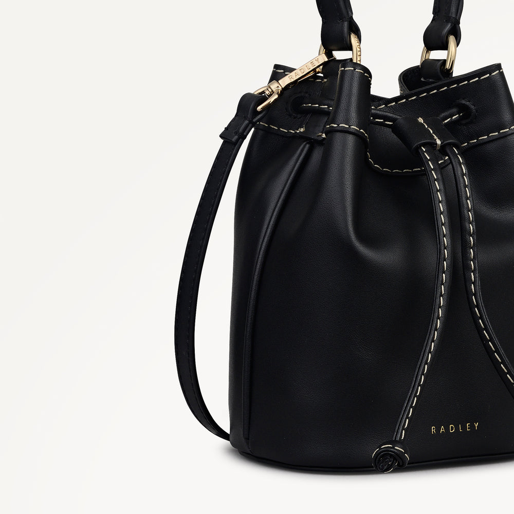 Albany Avenue Mini Drawstring Cross Body Black - 113411