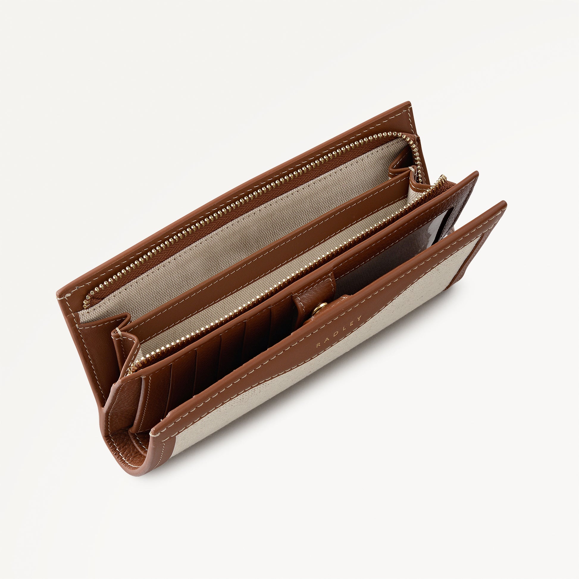 Albany Avenue - Canvas Large Bifold Wallet Natural - 113421