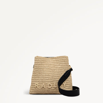 Dukes Place - Raffia Medium Compartment Cross Body Natural - 113448