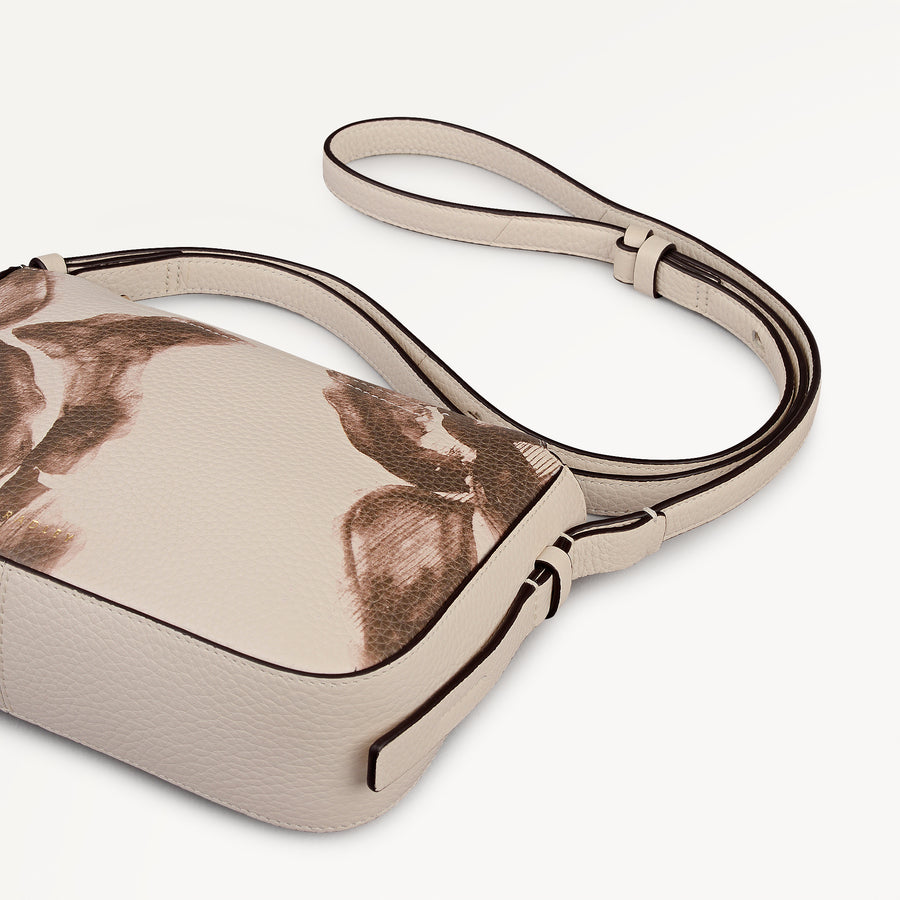 Oak Street -  Floral Small Ziptop Cross Body Salt - 113454