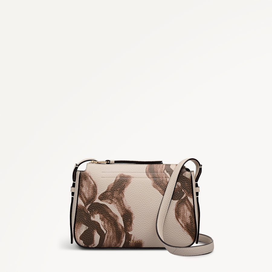 Oak Street -  Floral Small Ziptop Cross Body Salt - 113454