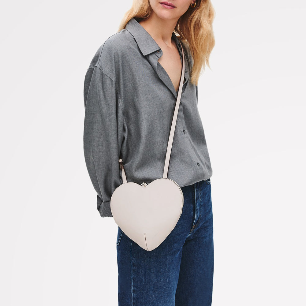 Heart Street Medium Ziptop Cross Body Salt - 113459