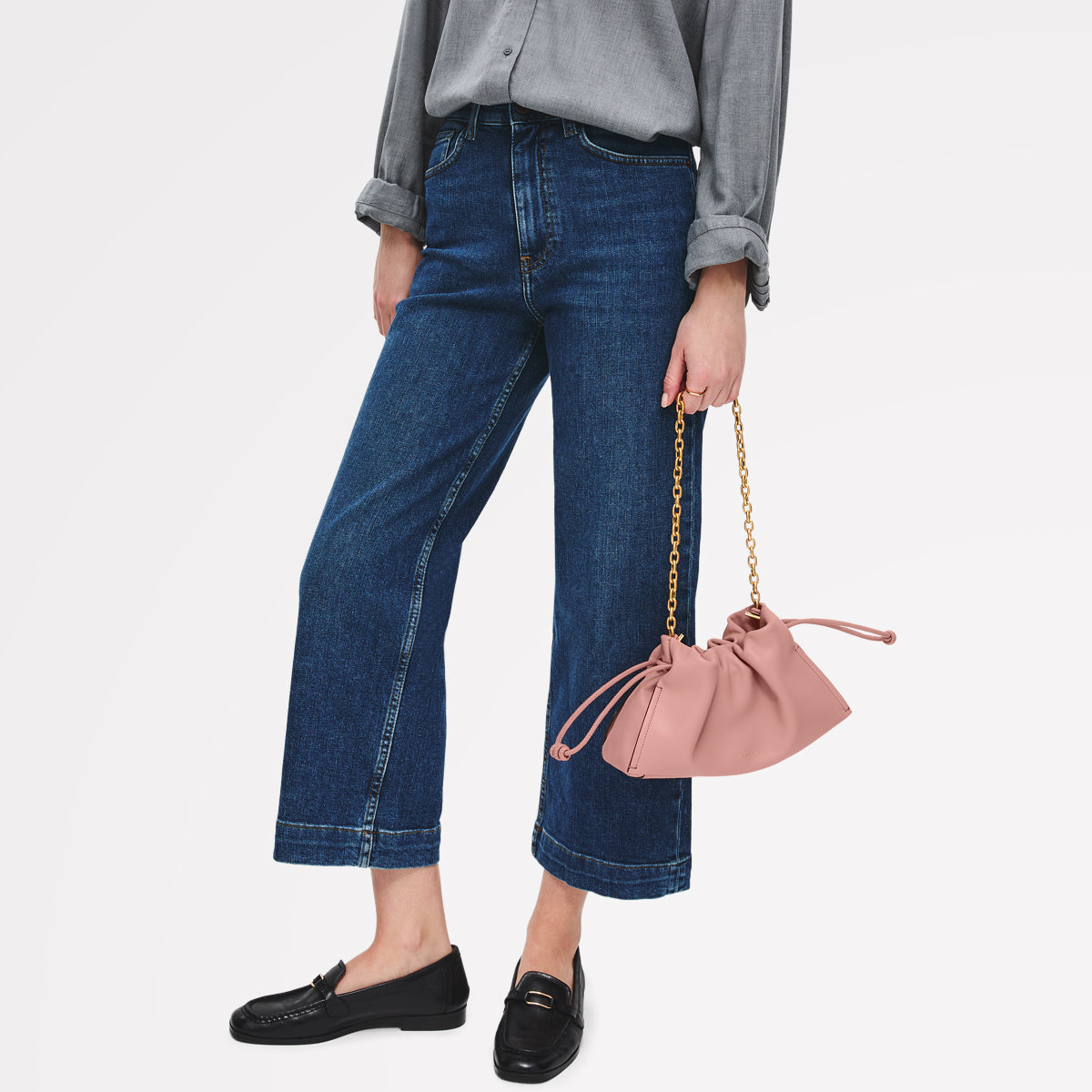 The Roxburgh Medium Chain Clutch Carnation - 113468