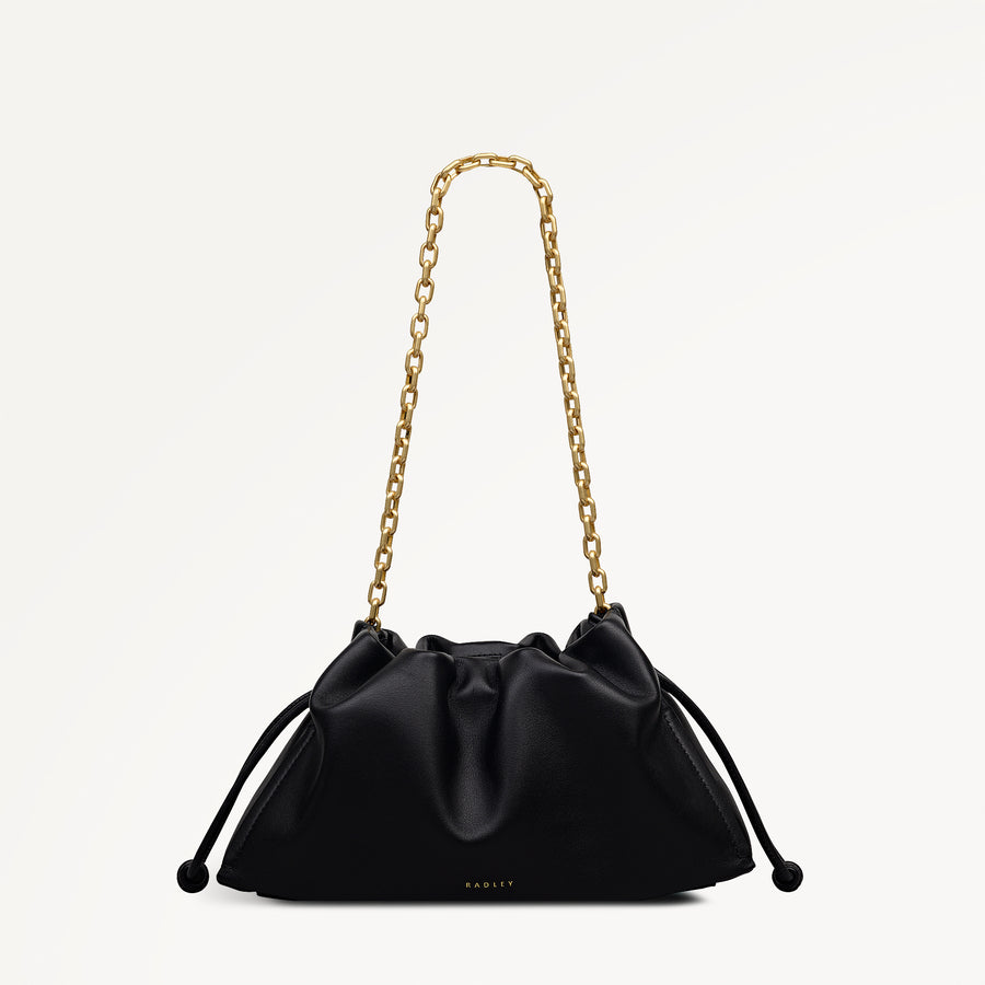 The Roxburgh Medium Chain Clutch Black - 113470