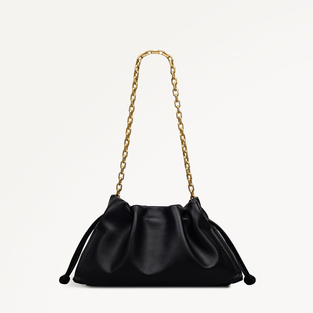 The Roxburgh Medium Chain Clutch Black - 113470