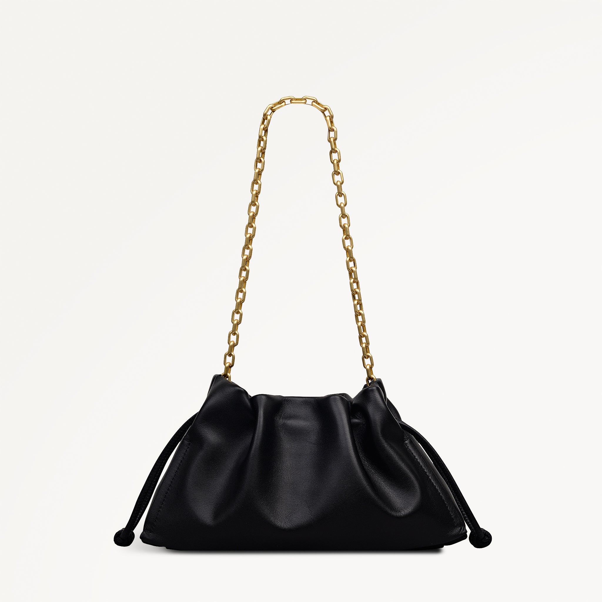 The Roxburgh Medium Chain Clutch Black - 113470