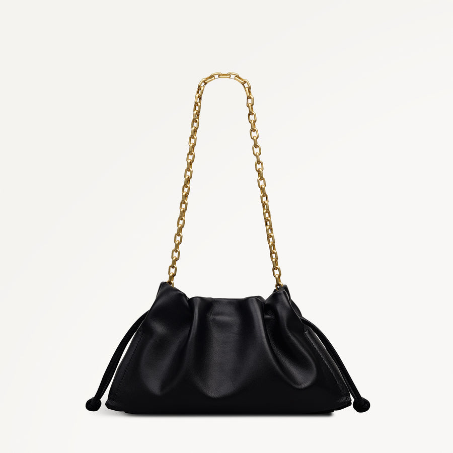 The Roxburgh Medium Chain Clutch Black - 113470