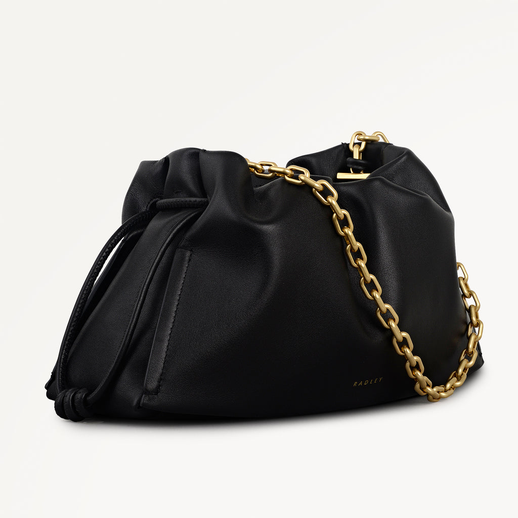 The Roxburgh Medium Chain Clutch Black - 113470