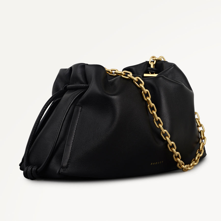 The Roxburgh Medium Chain Clutch Black - 113470