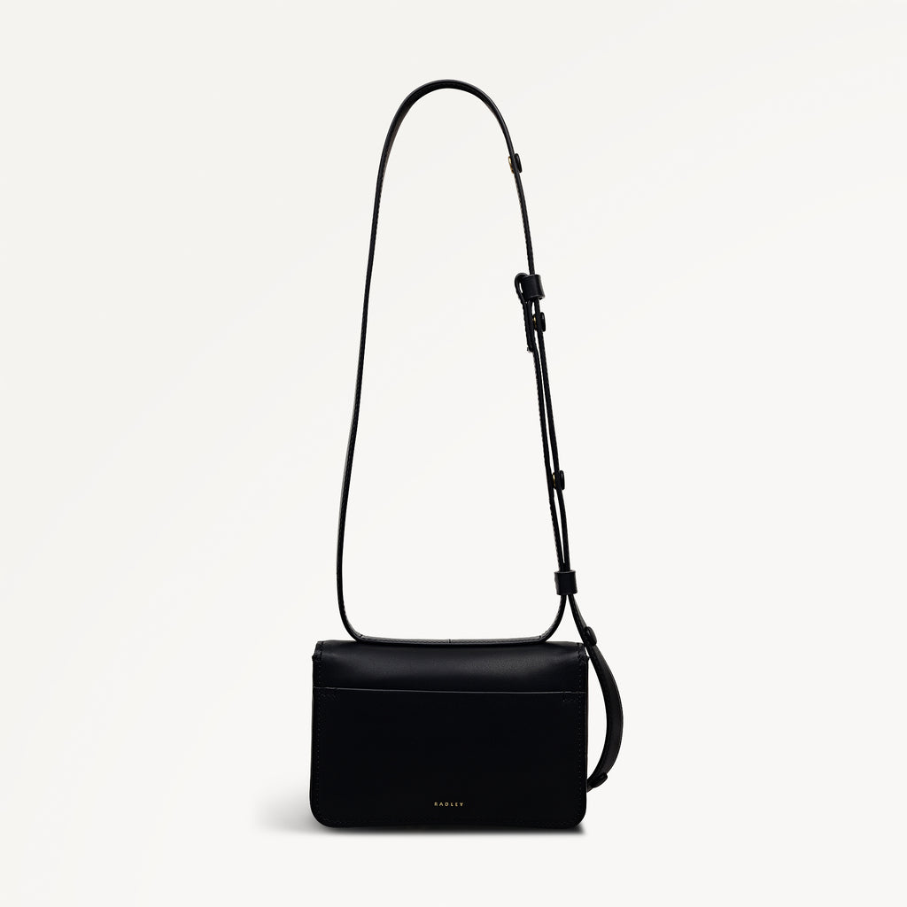 The Belsize Mini Flapover Cross Body Black - 113477