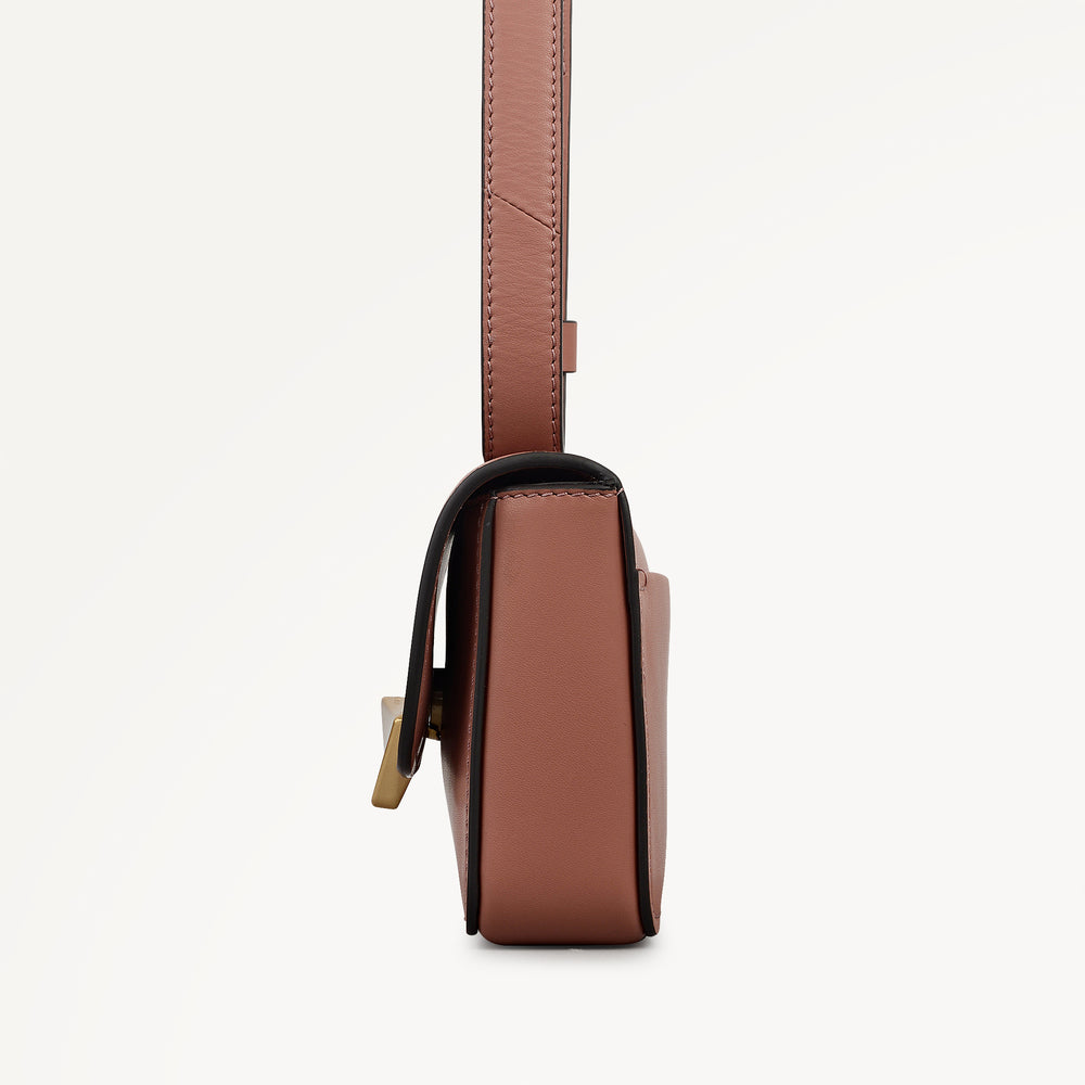 The Belsize Mini Flapover Cross Body Carnation - 113478