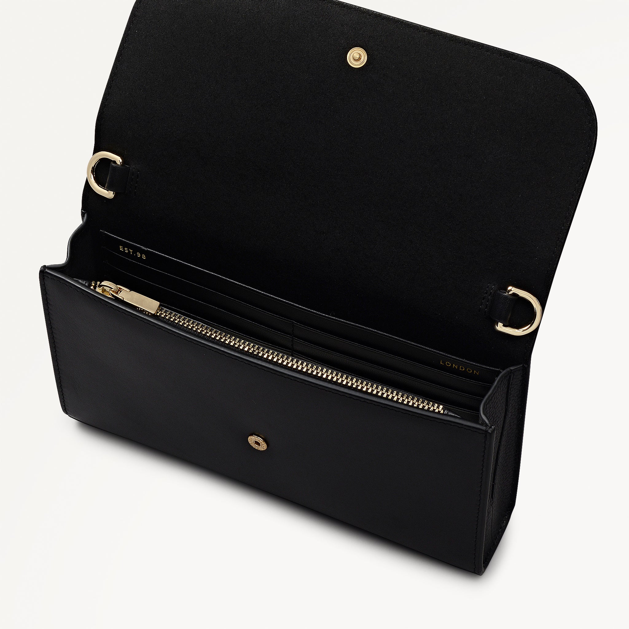 Lynton Road Wallet On Chain Black - 113481