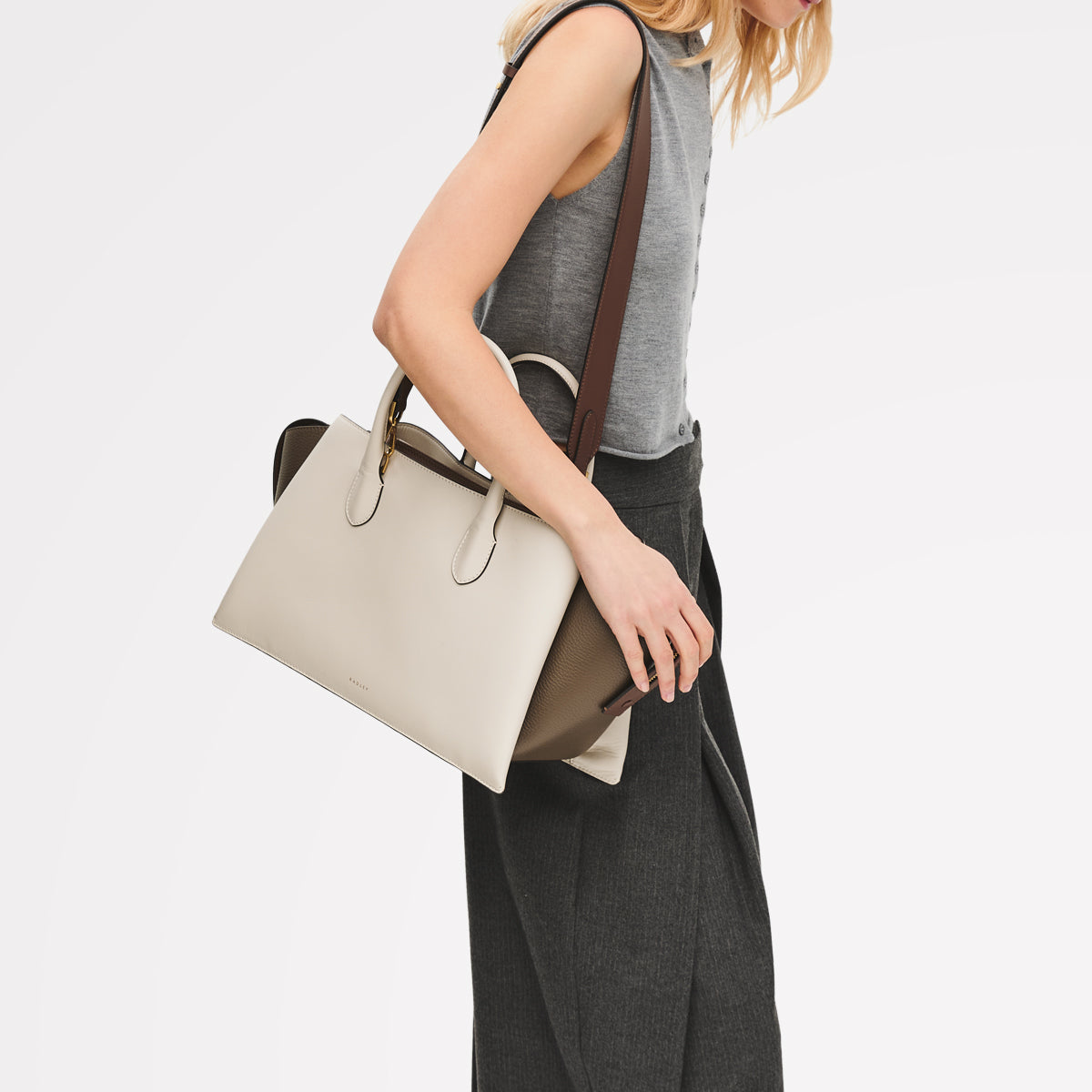 Salt Large Ziptop Grab Bag | The Romilly SS26 | Radley London