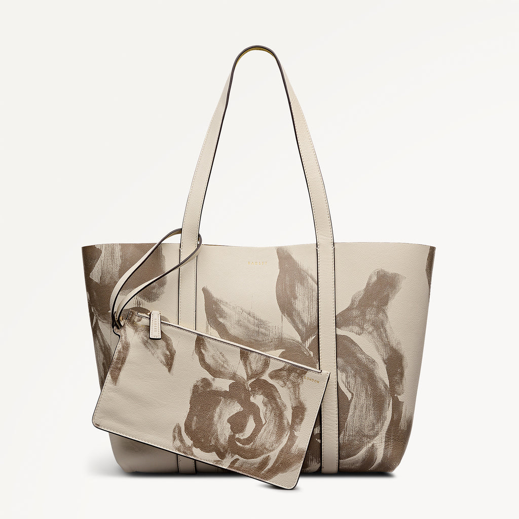 Hanbury Row - Floral Large Open Top Tote Salt - 113490