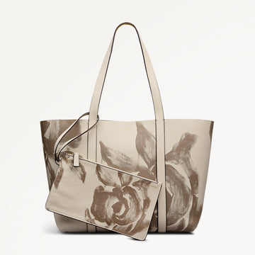 Hanbury Row - Floral Large Open Top Tote Salt - 113490