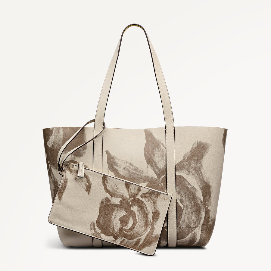 Hanbury Row - Floral Large Open Top Tote Salt - 113490
