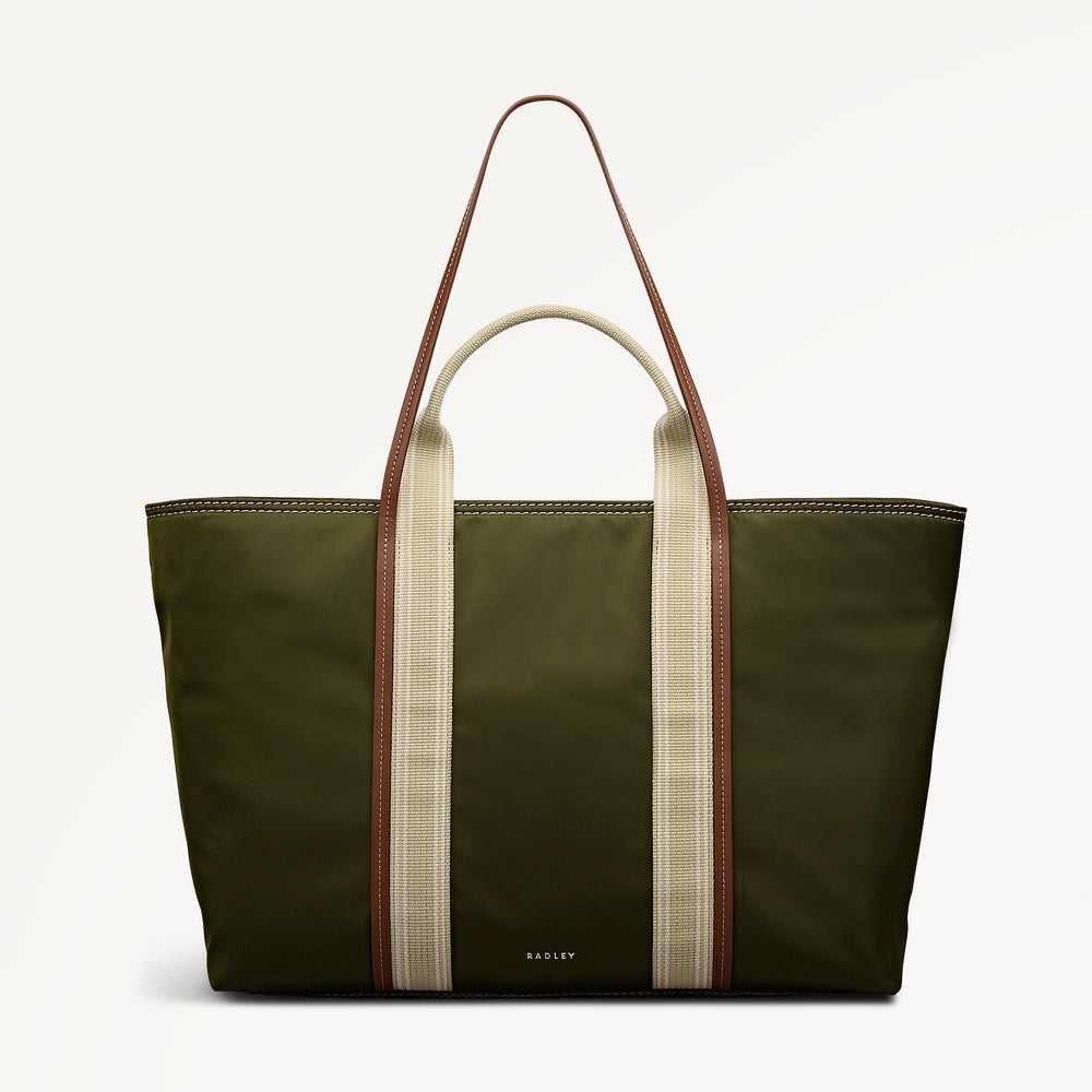 Halley Row Large Ziptop Tote Olive - 113491