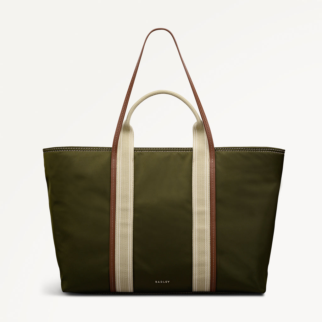Halley Row Large Ziptop Tote Olive - 113491