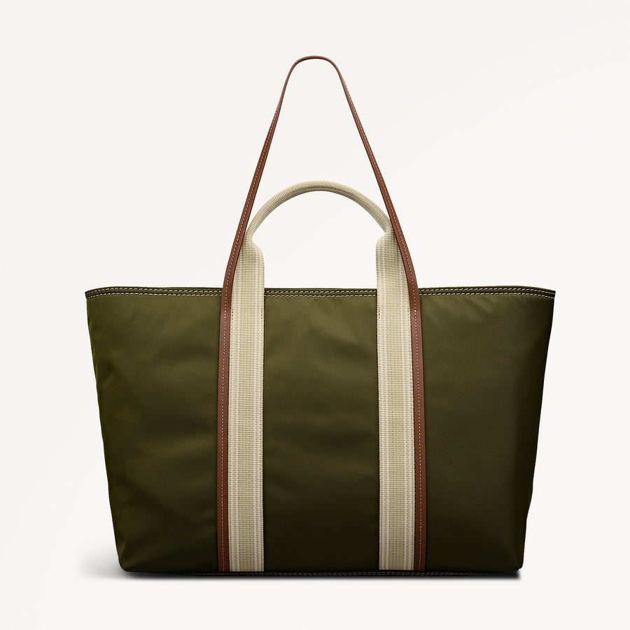 Halley Row Large Ziptop Tote Olive - 113491