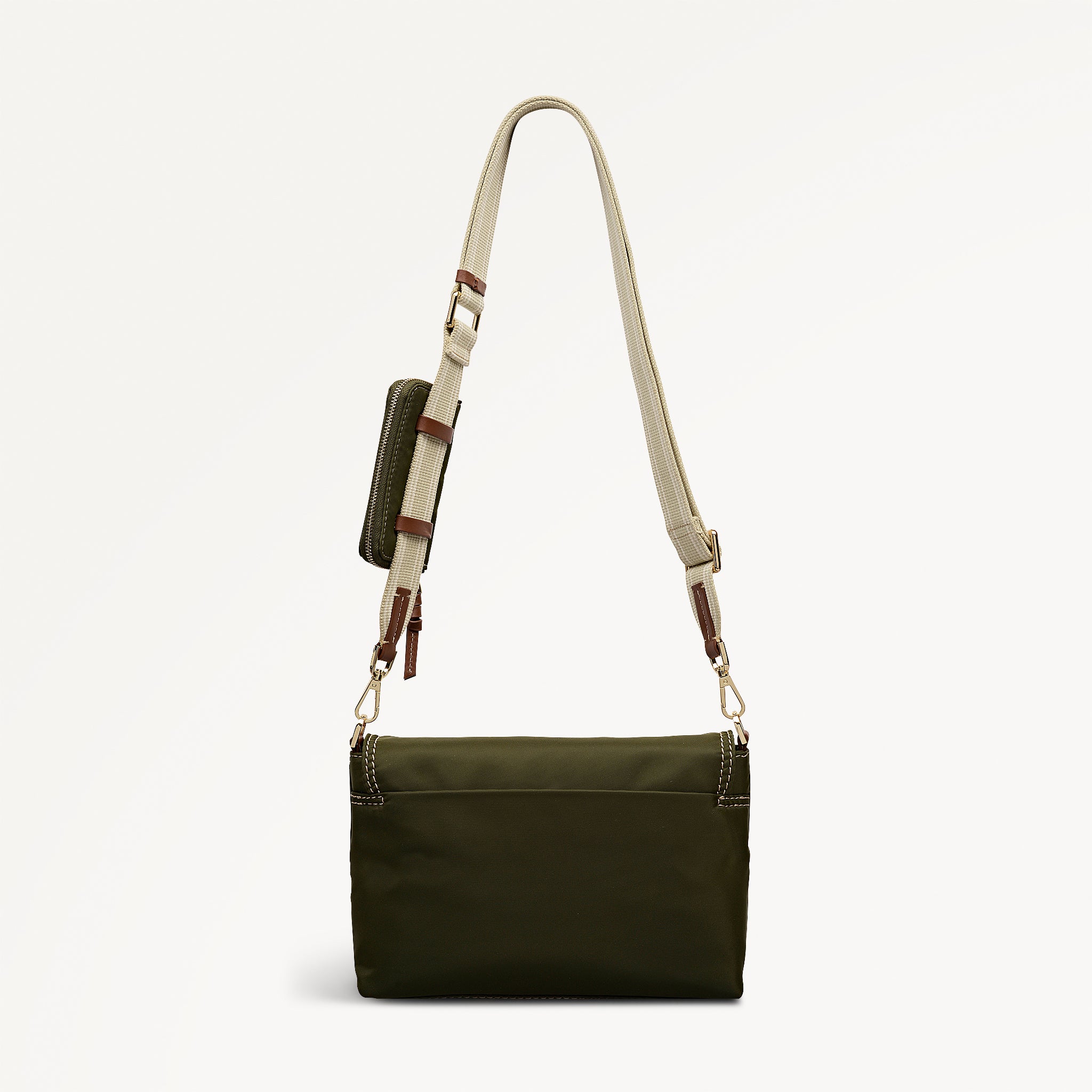 Halley Row Medium Flapover Cross Body Olive - 113493