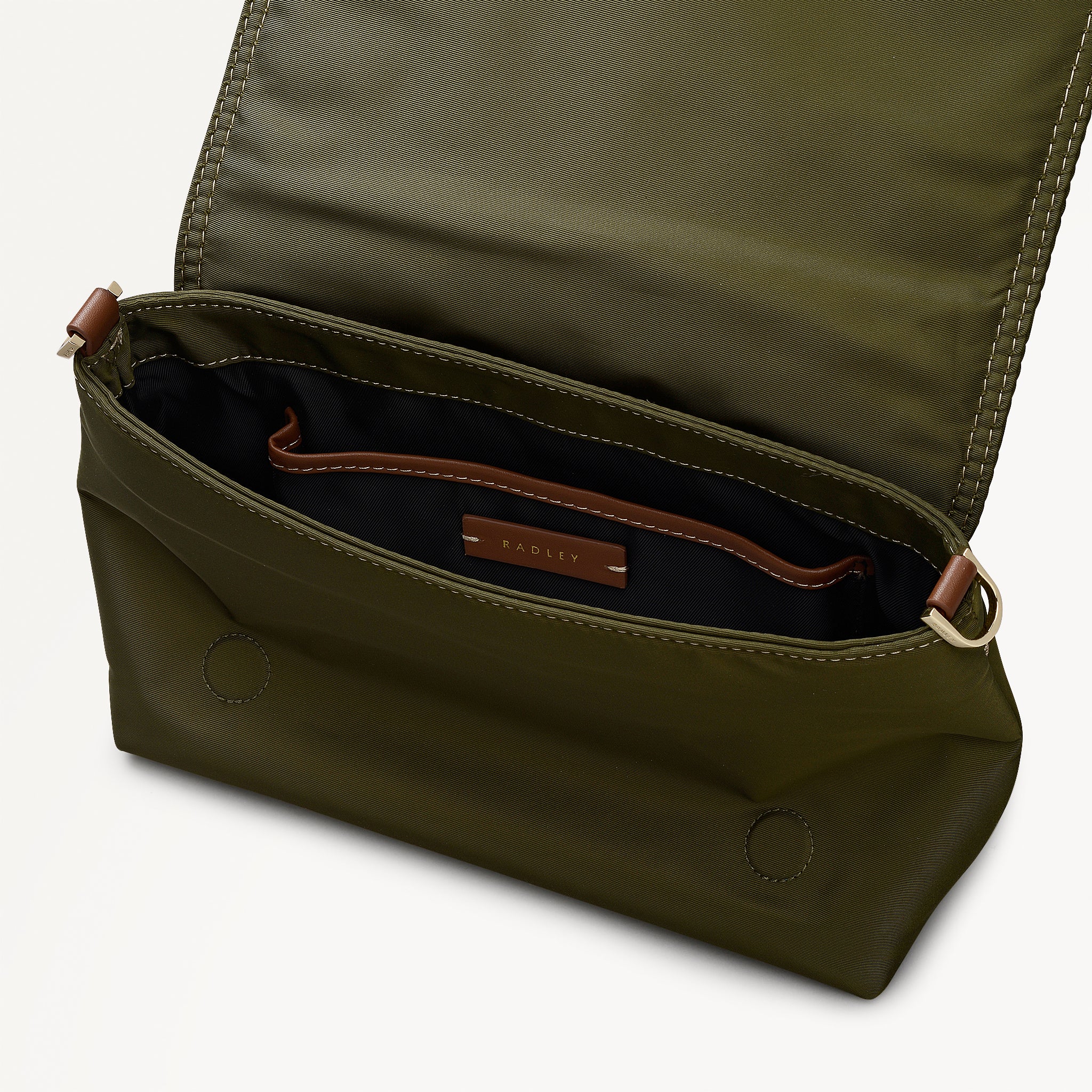 Halley Row Medium Flapover Cross Body Olive - 113493