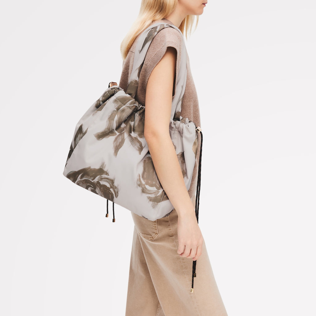 Eden Row - Floral Large Open Top Tote Salt - 113495