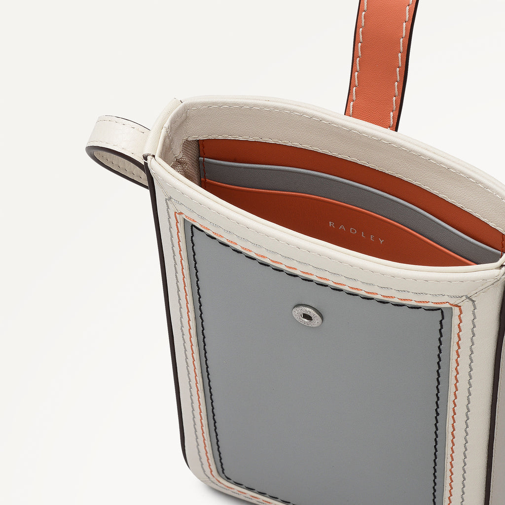 Willis Street - Colourblock Medium  Phone Crossbody Steel - 113506