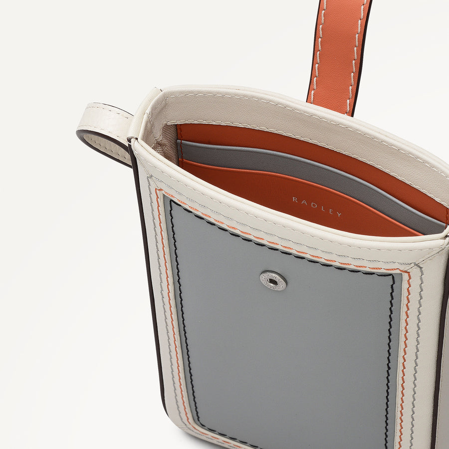 Willis Street - Colourblock Medium  Phone Crossbody Steel - 113506