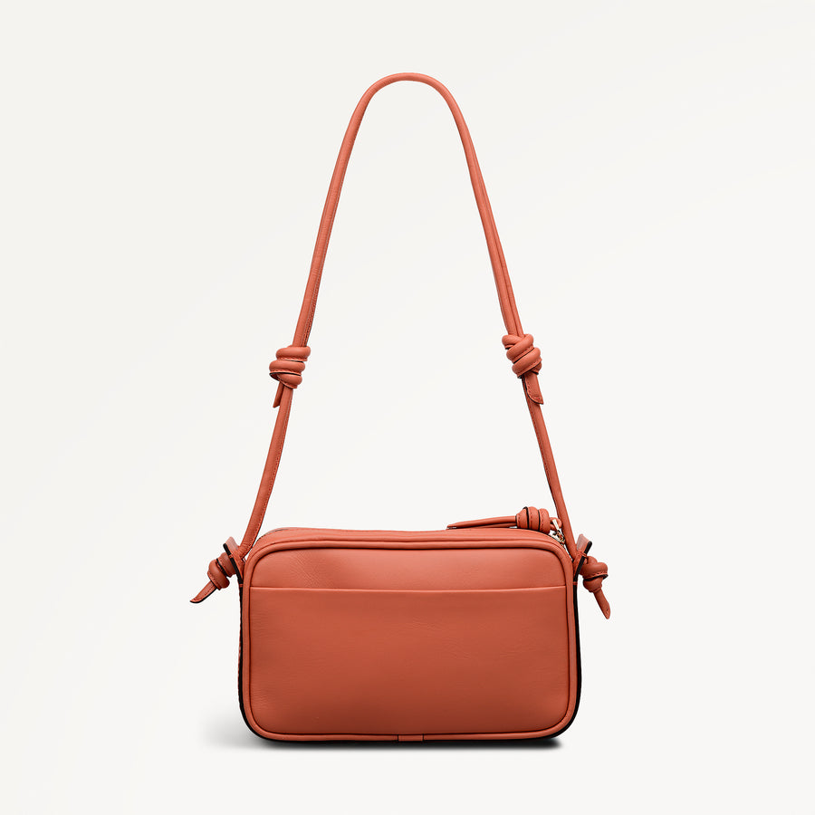 The Camden Small Ziptop Shoulder Terracotta - 113507