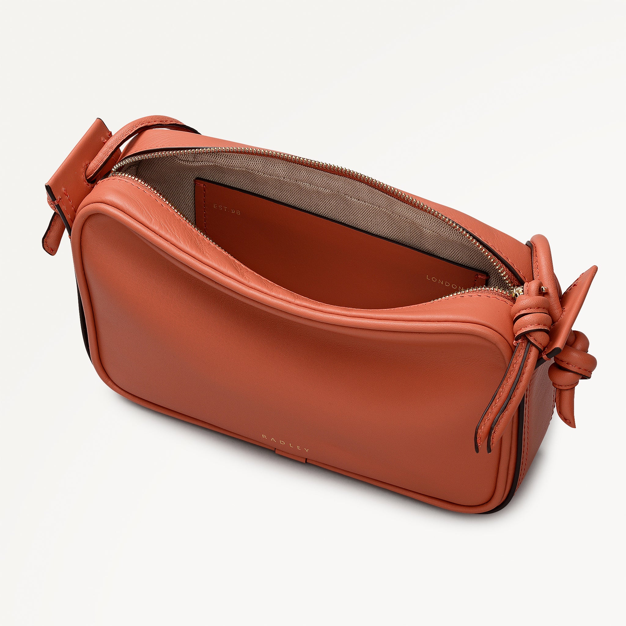 【YILON MADE】 Shoulderoff mini OP Terracotta Small Ziptop Shoulder Bag | The Camden SS26 | Radley London