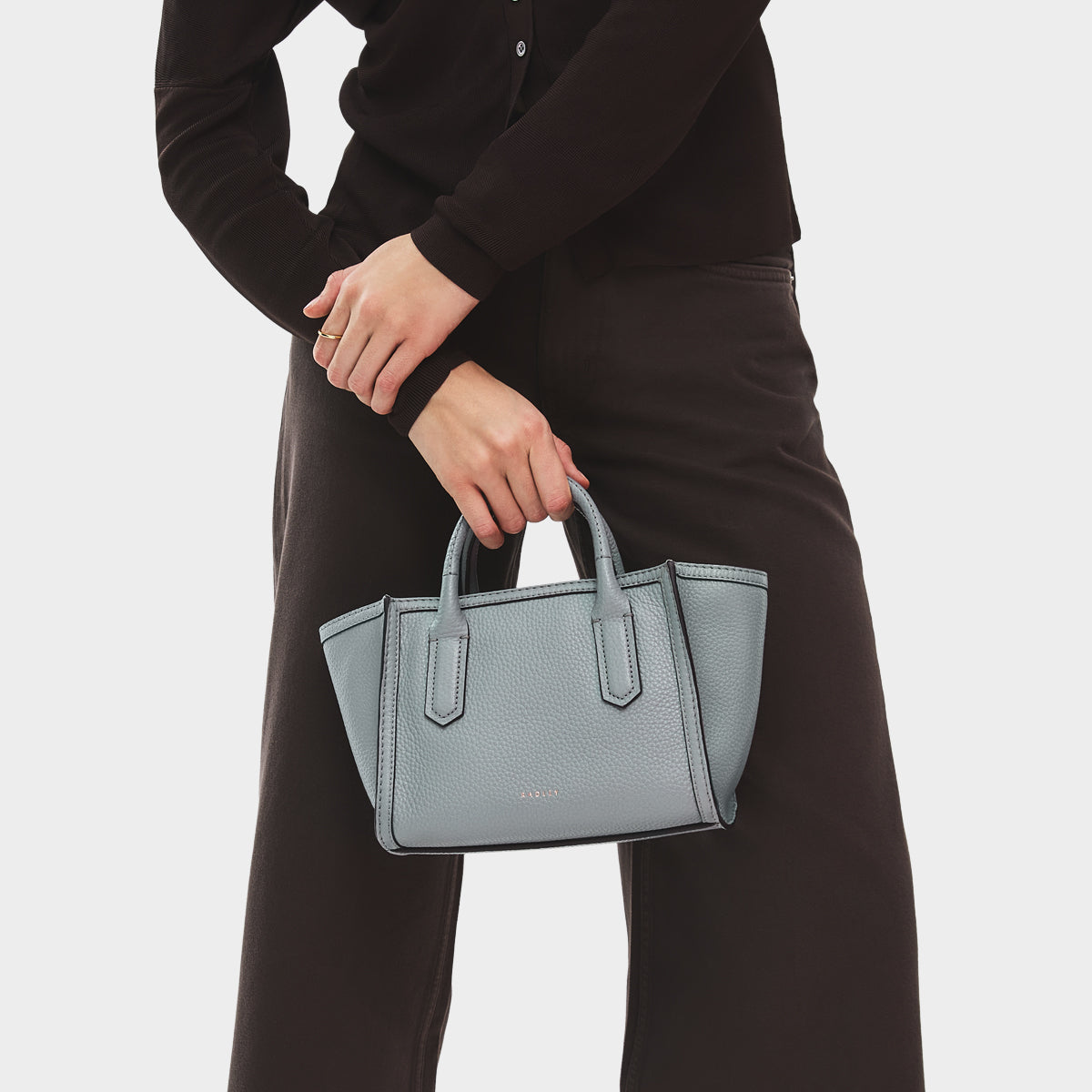 Steel Small Ziptop Grab Bag | The Amelie SS26 | Radley London