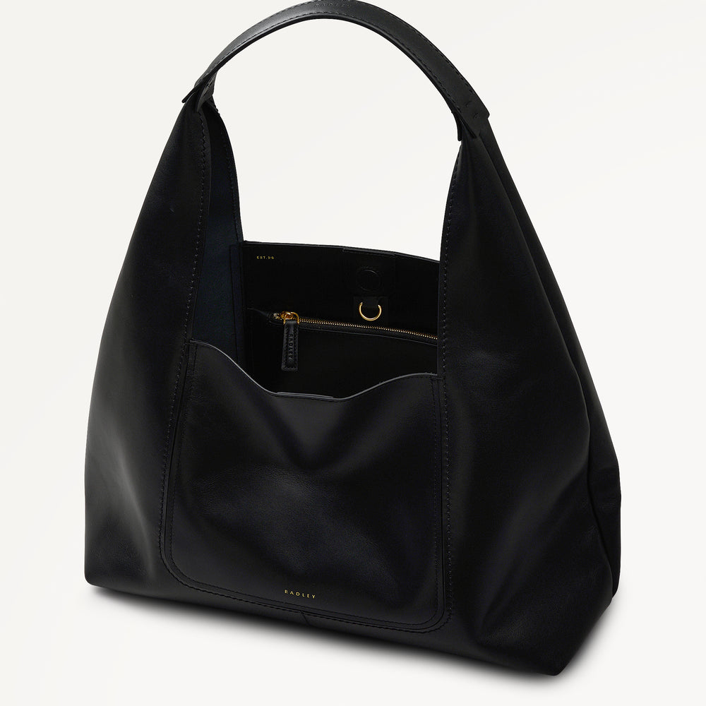 The Maudie Large Open Top Shoulder Black - 113515
